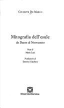 Cover of: Mitografia dell'esule: da Dante al Novecento