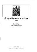 Cover of: Góry--literatura--kultura