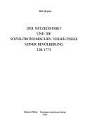 Der Netzedistrikt und die sozialökonomischen Verhältnisse seiner Bevölkerung um 1773 by Willi Wojahn