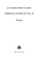 Cover of: Obras completas by Juan Meléndez Valdés