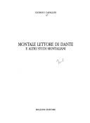 Cover of: Montale lettore di Dante: e altri studi montaliani