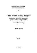 Cover of: The warm valley people by Harald O. Skar, Harald O. Skar