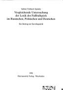 Cover of: Vergleichende Untersuchung der Lexik des Fussballspiels im Russischen, Polnischen und Deutschen: ein Beitrag zur Eurolinguistik