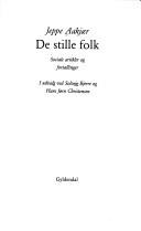 Cover of: De stille folk: sociale artikler og fortællinger