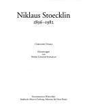 Cover of: Niklaus Stoecklin, 1896-1982 by Christoph Vögele