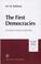 Cover of: The first democracies