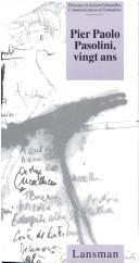 Cover of: Pier Paolo Pasolini, vingt ans