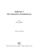 Cover of: Kalkriese 1: die römischen Fundmünzen : Text und Tafeln