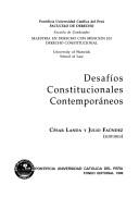 Cover of: Desafíos constitucionales contemporáneos