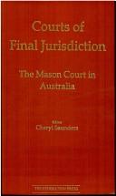 Cover of: Courts of final jurisdiction by editor, Cheryl Saunders.