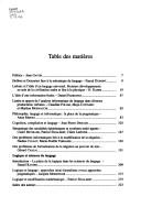Cover of: Philosophie du langage et informatique