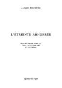 Cover of: L' étreinte abhorrée: peur et phobie des rats dans la littérature et le cinéma