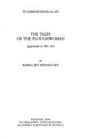 Cover of: The tales of the ploughwoman: appendix to FFC 254