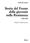 Cover of: Storia del Fronte della gioventù nella Resistenza, 1943-1945