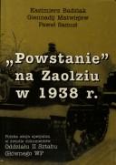 Cover of: "Powstanie" na Zaolziu w 1938 r.: Polska akcja specjalna w świetle dokumentów Oddziału II Sztabu Głównego WP