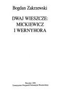Cover of: Dwaj wieszcze--Mickiewicz i Wernyhora