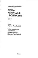 Cover of: Pisma krytyczne i polityczne by Maurycy Mochnacki