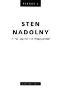 Cover of: Sten Nadolny: herausgegeben von Wolfgang Bunzel.
