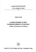 Cover of: Landknappheit in den Usambara-Bergen, Tansania: Konflikte und Strategien der Bevölkerung