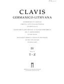 Cover of: Clavis Germanico-Lithvana = by [redaktorių kolegija, Adolfas Ivaškevičius (ats. red.), Juozas Marcinkevičius (red. kol. pirmininkas), Vincas Urbutis].