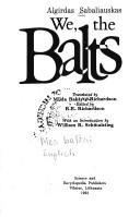 Cover of: We, the Balts