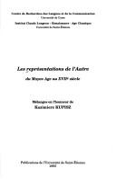 Cover of: Les Représentations de l'Autre by [études réunies par Evelyne Berriot-Salvadore].