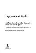 Lapponica et Uralica by Larsson, Lars-Gunnar