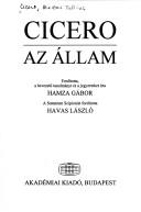 Cover of: Az állam by Cicero