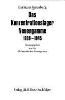Das Konzentrationslager Neuengamme 1938-1945 by Hermann Kaienburg