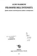 Cover of: Filosofie dell'intensità by Aldo Marroni