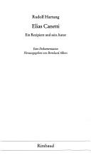 Cover of: Elias Canetti: ein Rezipient und sein Autor : eine Dokumentation