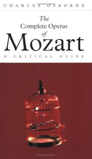 Cover of: The Complete Operas of Mozart