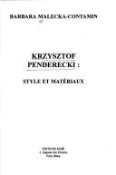 Krzysztof Penderecki by Barbara Malecka-Contamin