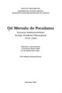 Cover of: Od Wersalu do Poczdamu by pod redakcją Andrzeja Koryna.