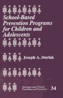 Cover of: School-based prevention programs for children and adolescents