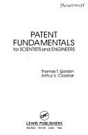 Cover of: Patent fundamentals for scientists and engineers