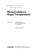 Cover of: Microcirculation in organ transplantation