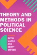 Cover of: Theory and methods in political science