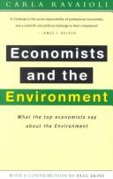 Cover of: Economists and the environment