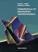 Cover of: Fundamentals of engineering thermodynamics by Michael J. Moran