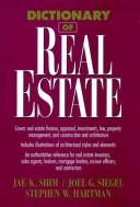 Cover of: Dictionary of real estate