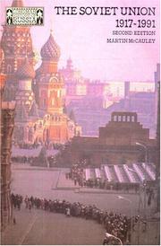 Cover of: The Soviet Union: 1917-1991