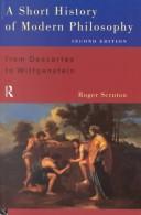 Cover of: A short history of modern philosophy by Roger Scruton