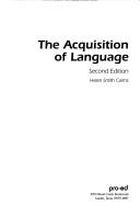 Cover of: The acquisition of language by Helen Smith Cairns