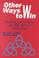 Cover of: Other ways to win