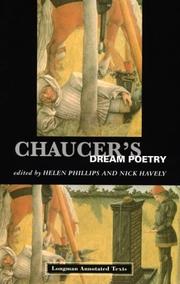 Cover of: Chaucer's Dream Poetry by Geoffrey Chaucer, Helen Phillips, N. R. Havely