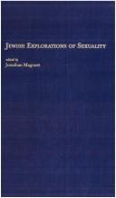 Cover of: Jewish explorations of sexuality