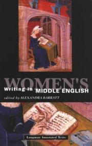 Women's Writing in Middle English (Longman Annotated Texts) by Alexandra Barratt