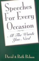 Cover of: Speeches for every occasion by David Belson