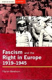 Fascism and the right in Europe, 1919-1945 by Martin Blinkhorn
